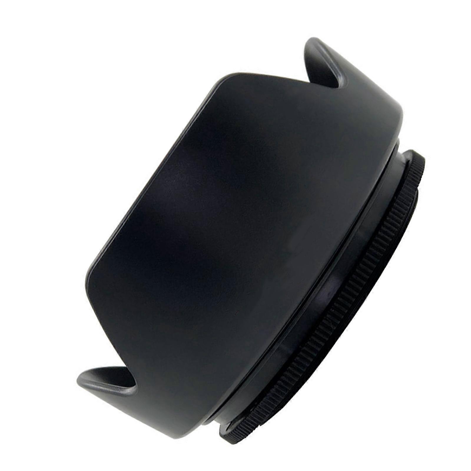 Thread Mount 72mm Universal Camera Lens Shade Reversible Storage Capability Scratch Resistant ABS Multicolor