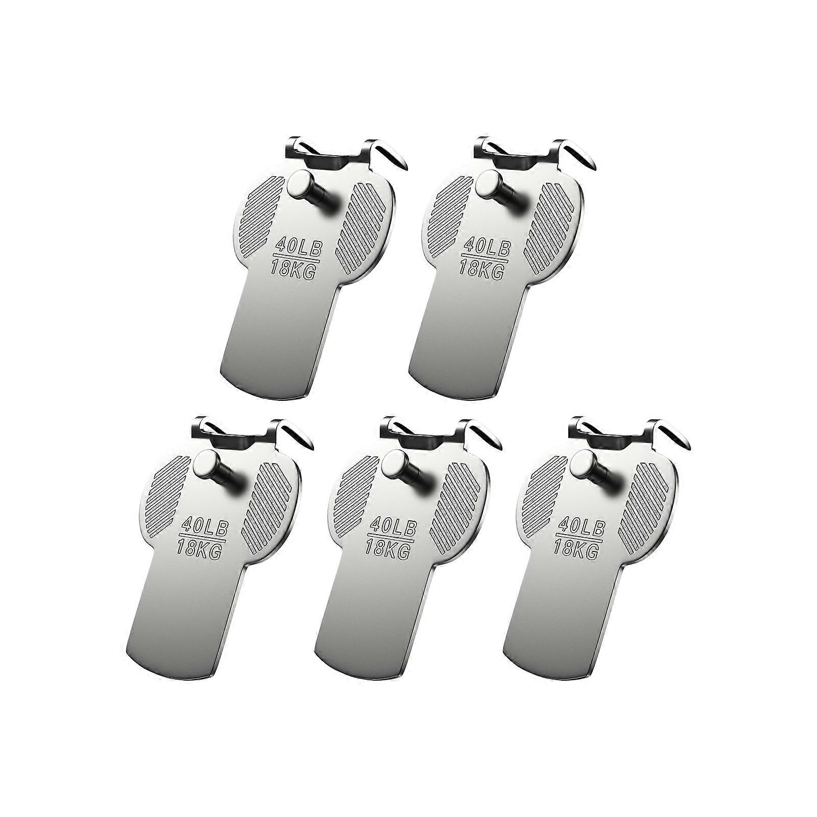 5 Nonrust Steel Wall Anchors Heavy Duty 40lb Load Capacity Tool Release Installation Dry Wall Mounting Hook For Home Use Multicolor