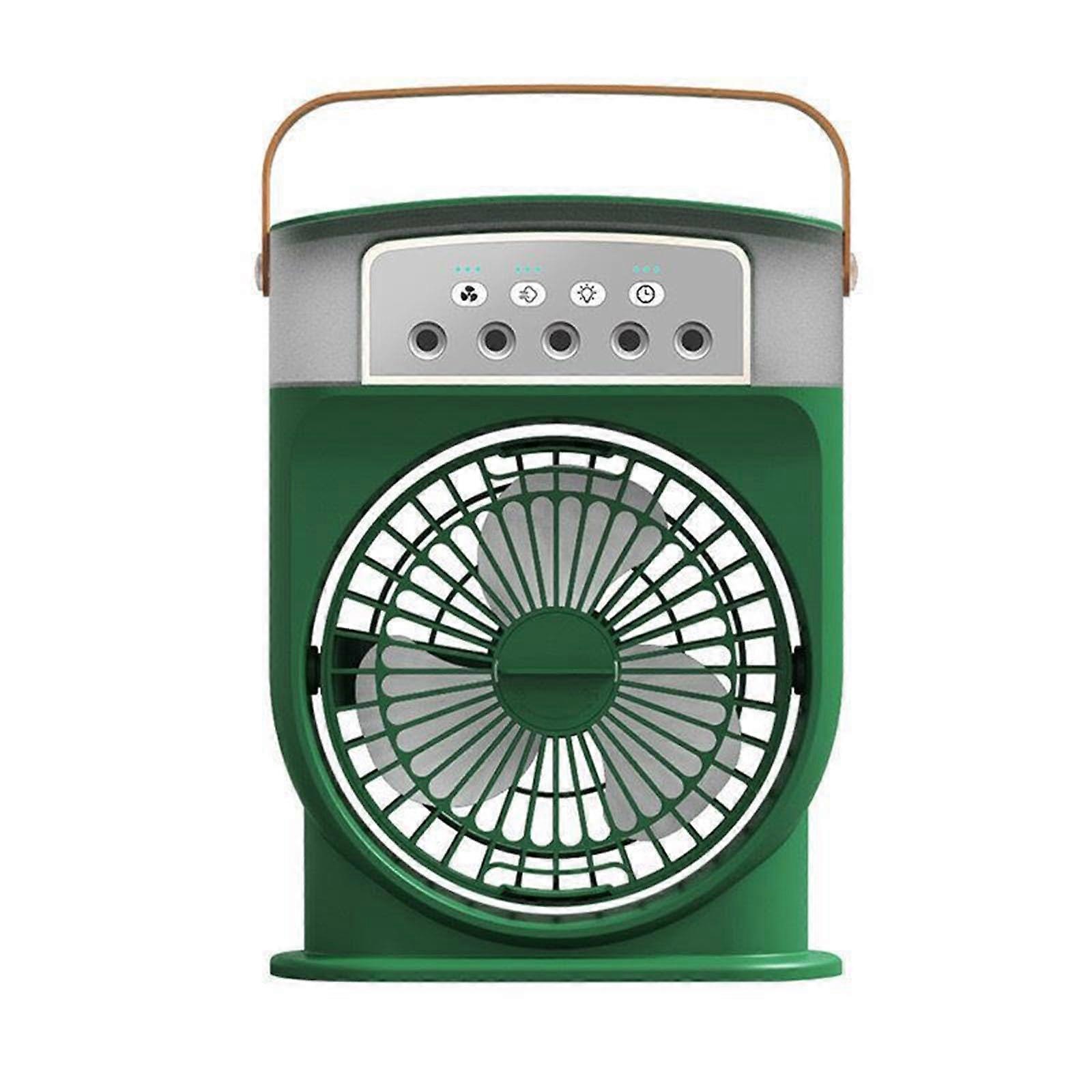 Portable Air Cooler Fan with 3 Speed Settings for Fast Cooling in Office or Dorm, Green