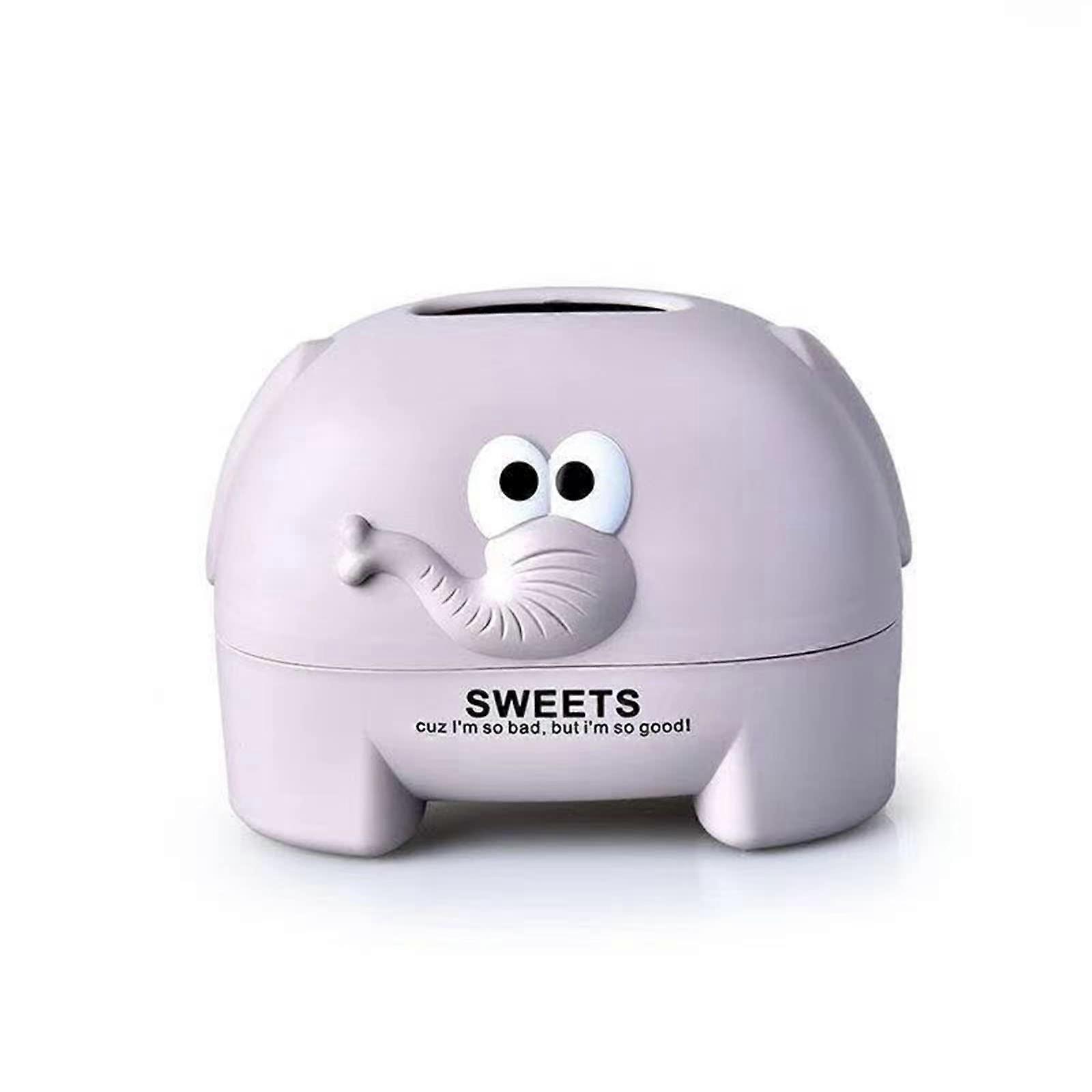 Elephant Tissue Box Desktop Holder Grey Nordic Kitchen Napkin Storage Container for WC Paper Home Decor
