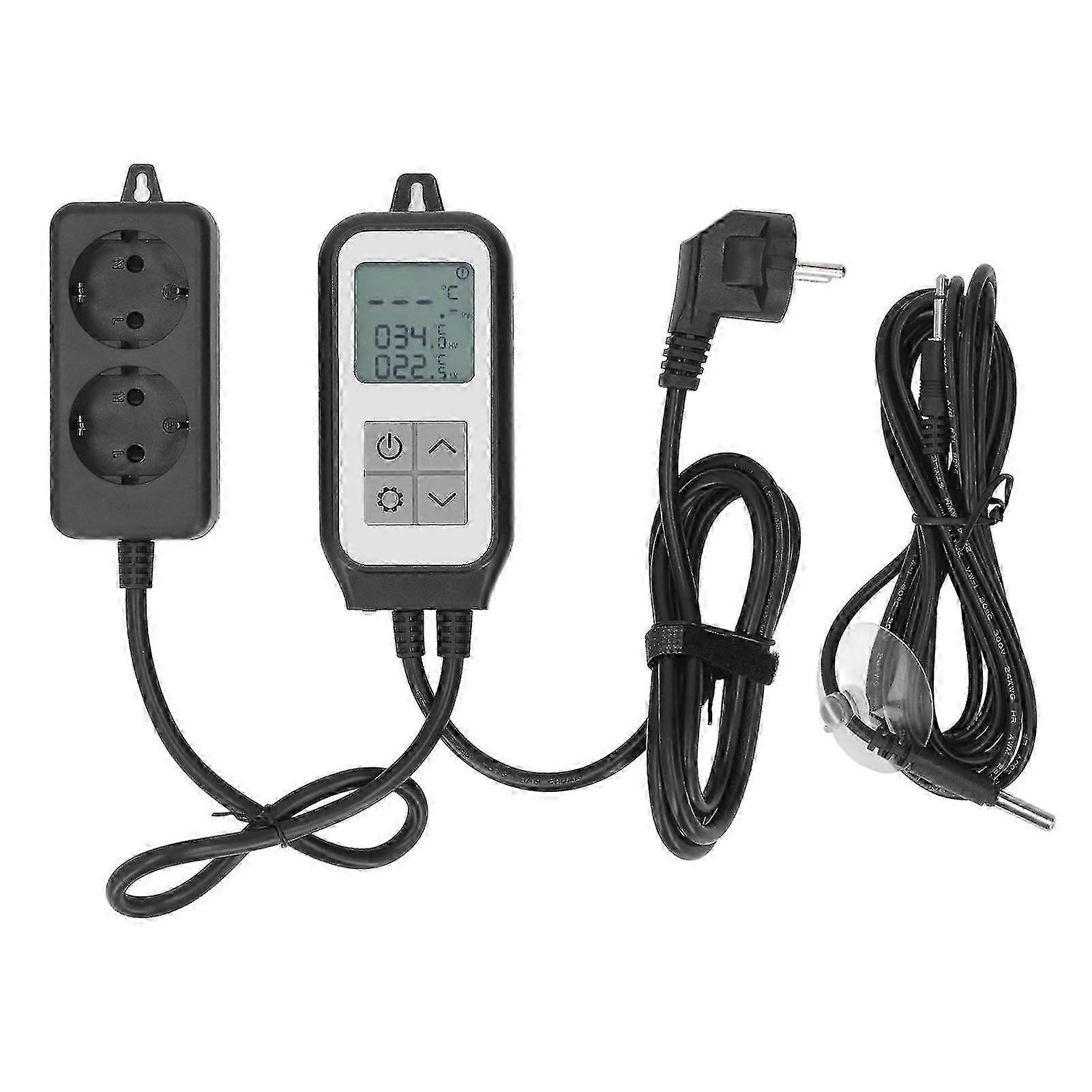 Smart WiFi Thermostat For Remote Monitoring, Dual Relay Output For Simultaneous Cooling And Heating Equipment Connection, Temperature Controller z