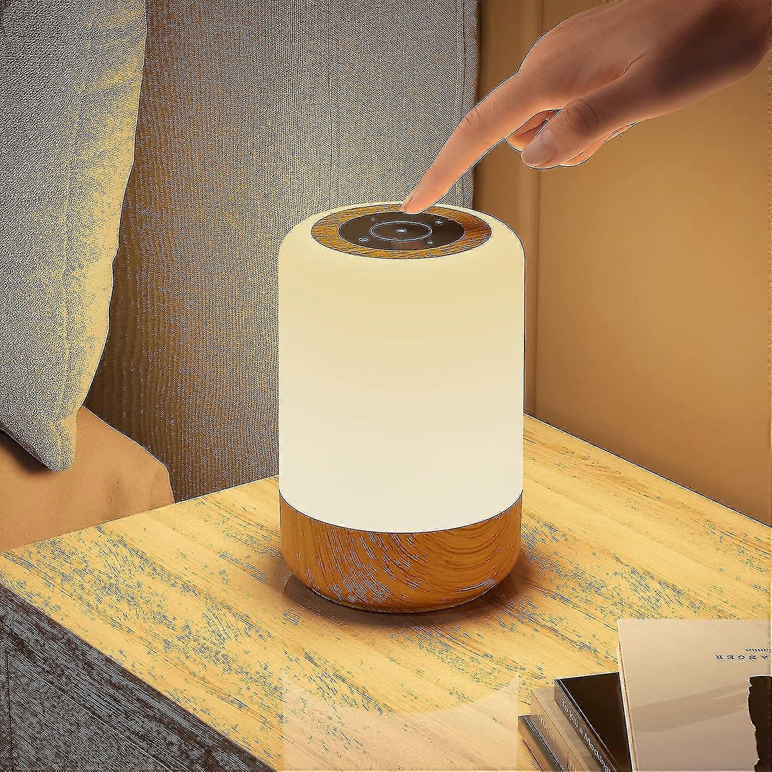 Wireless Touch Lamp Dimmable Night Light With Rgb Color Changing & Modes