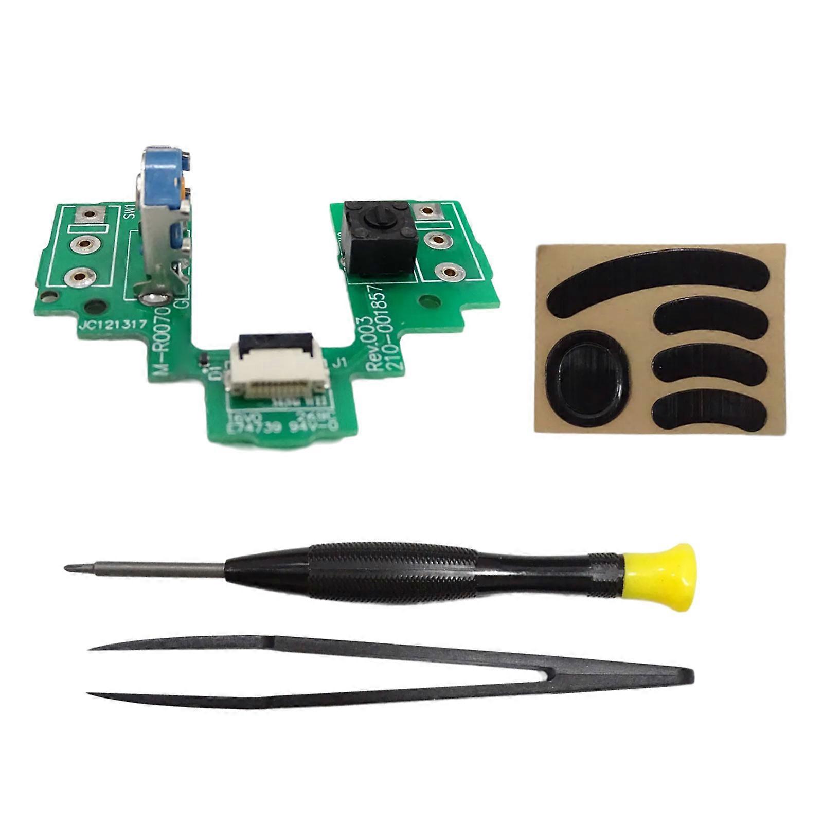 Mouse Microswitch Button Key Board Motherboards for GPro Wireless Mouse Button Board Hot Swap Tools, Feet Pad Multicolor