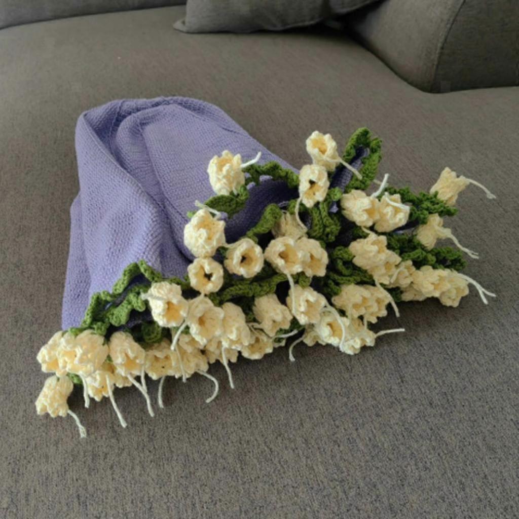 Flower Blanket Crochet Kit Crochet Starter Kit Creative Elegant Versatile Hand