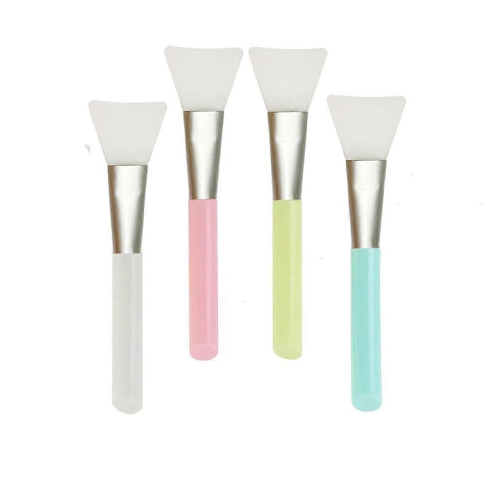 4pcs Silicone Face Mask Brushes Set for Mud, Clay, Charcoal or Moisturizer Application