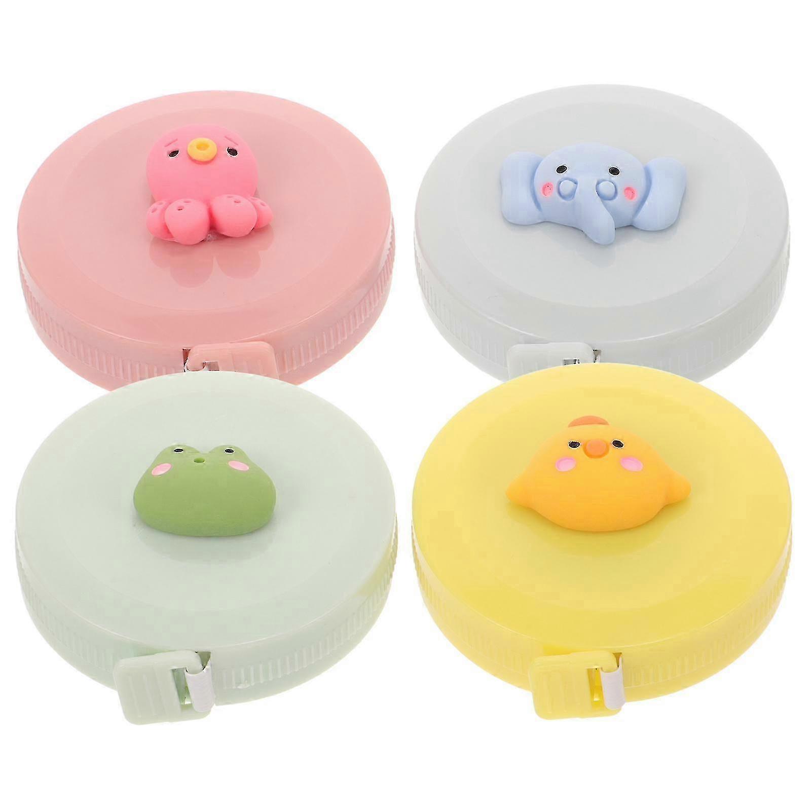 4Pcs Flexible Tape Measure Body Tape Measure Body Measuring Tape Retractable Tape Measure