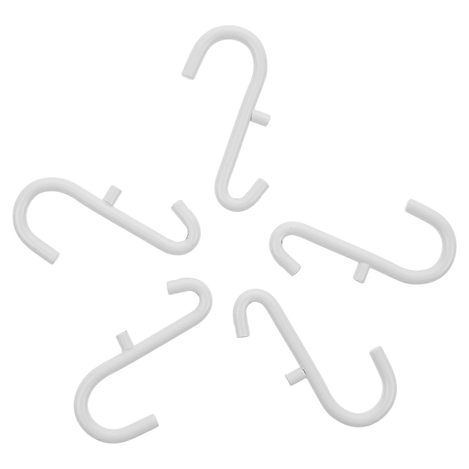 Locking Pegboard Hook Utility Hanger Wall-Mounted Storage Rack D-Shaped Iron Hanging 5Pcs