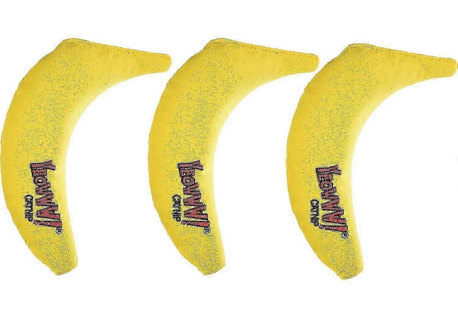 e Wekity Organic Catnip Toy, Yellow Banana 3 Pack