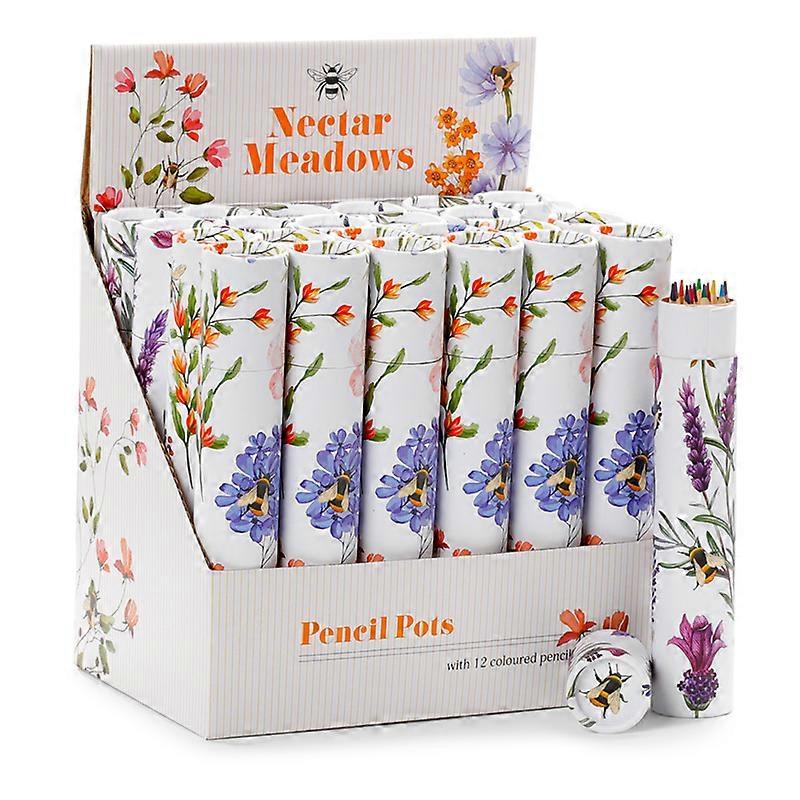 Large Colouring Pencil Tube - Nectar Meadows 1 Pack