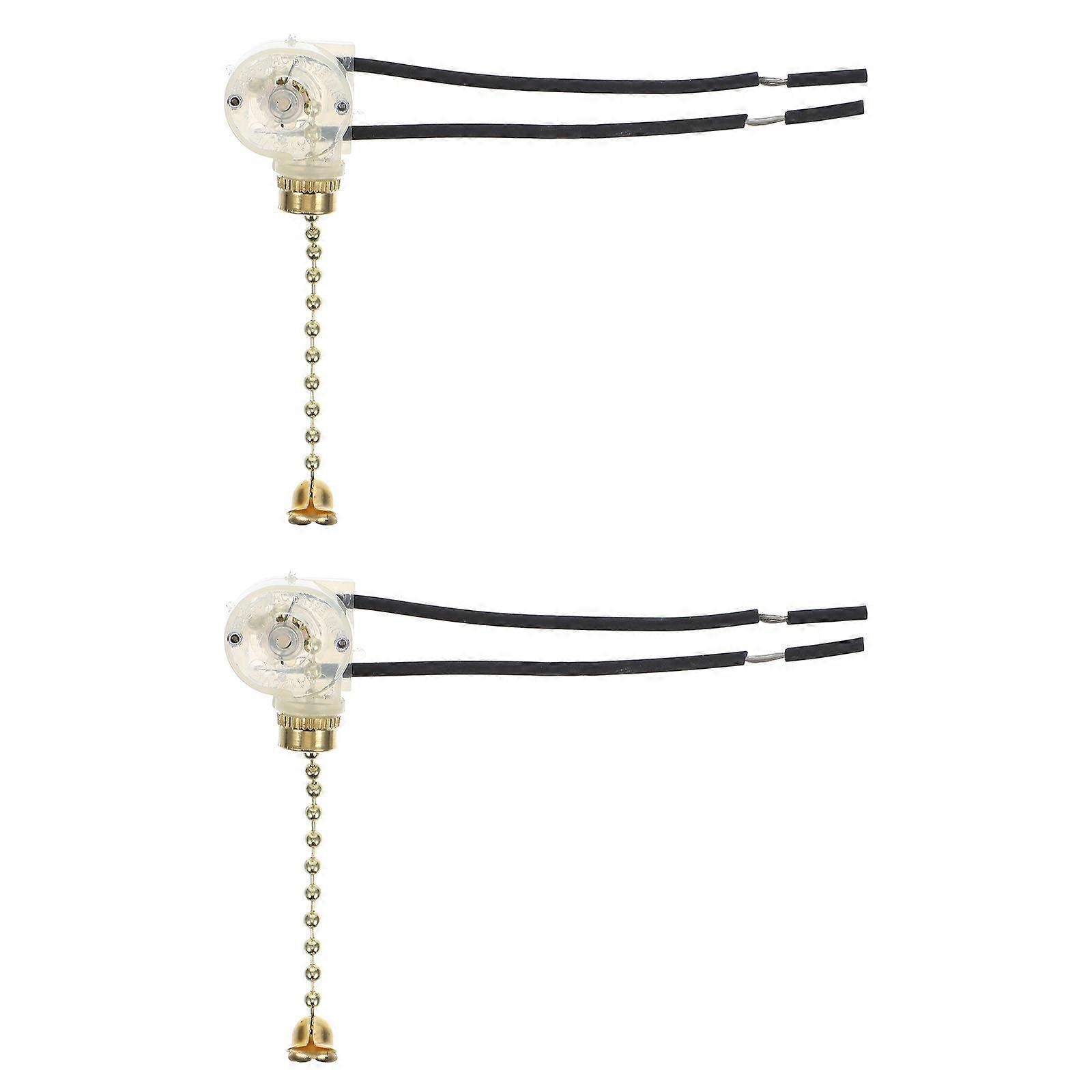 Silent Pull Cord Light Switch for Home Use Durable Plastic and NickelPlated Copper Assorted Color