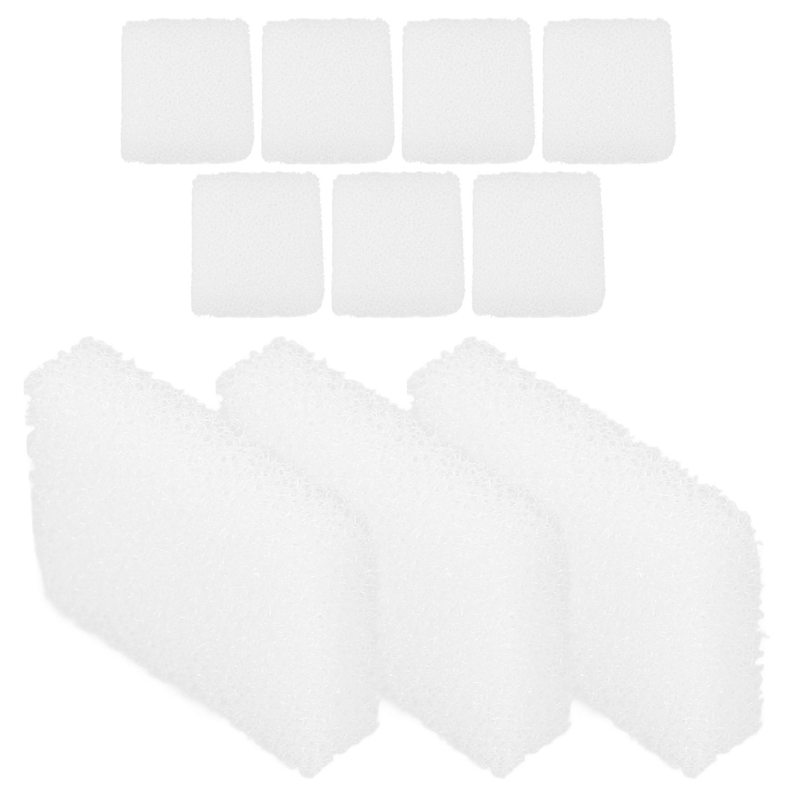 Essential 10Pcs Water Filtration for Pet Drinking Devices Made with White Sponge Material for Pet Owners