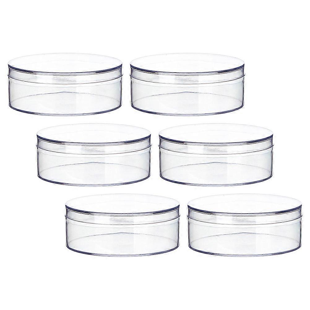 Clear Round Candy Box for Party 6Pcs Transparent Candy Storage Containers