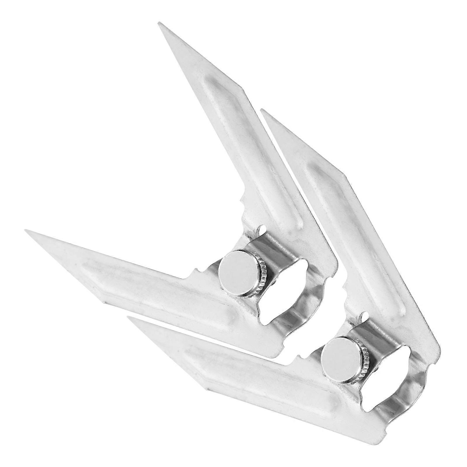 2pcs Fourchette à viande rôtie en acier inoxydable Fourchette à poulet rôti pour barbecue Fourchette