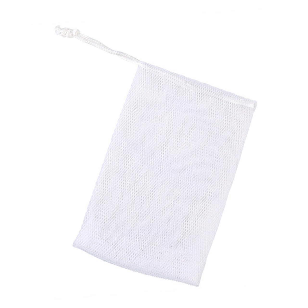 Soap Holder Mesh Bags Quick Dry Pouch with Drawstring for Handmade Soap Travel Set of 10