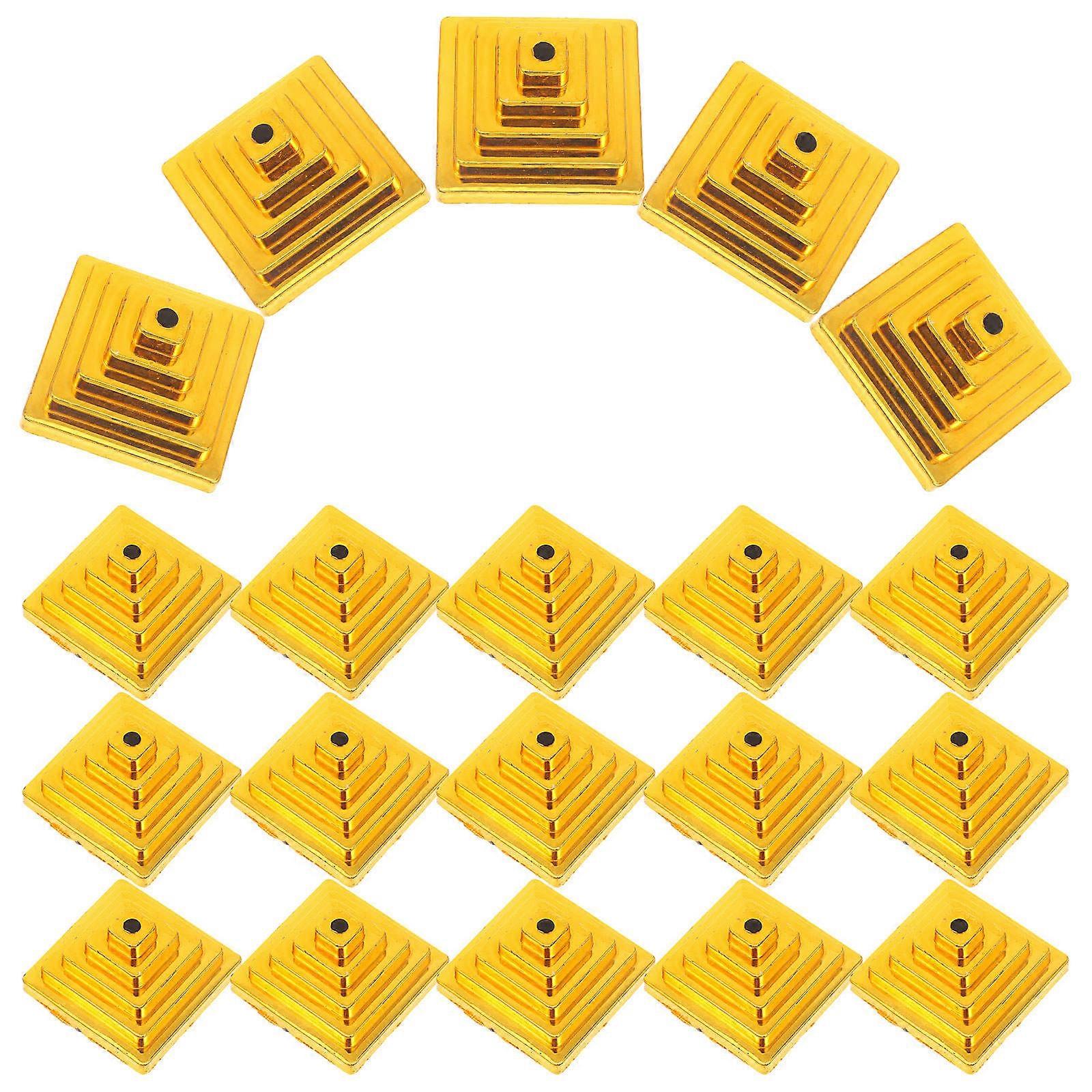 Table Flag Stand Mini Flag Stand for Desk Portable Plastic Square Shape 20Pcs