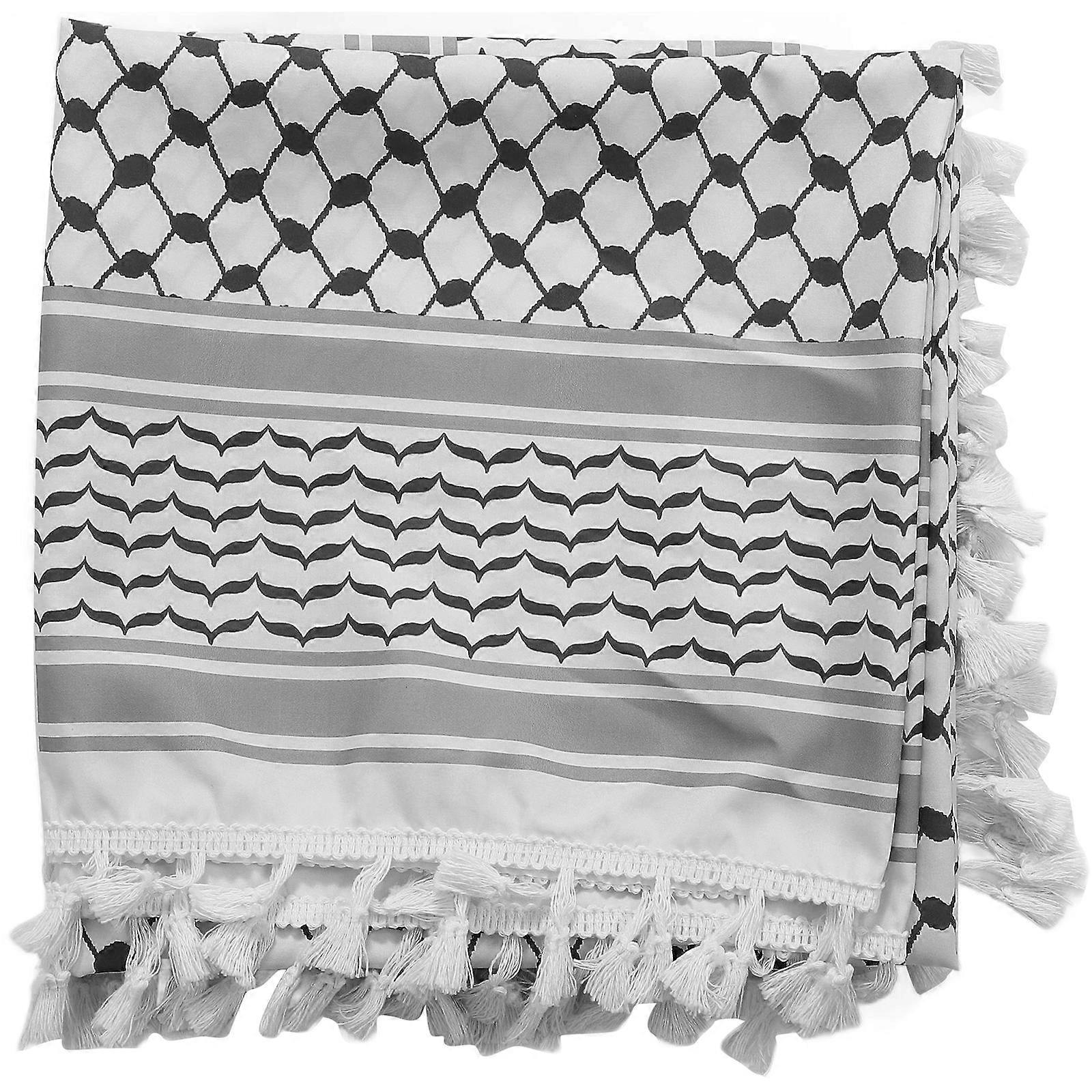 Arab Style Scarf Outdoor Headscarf Versatile Black Polyester 1Pcs