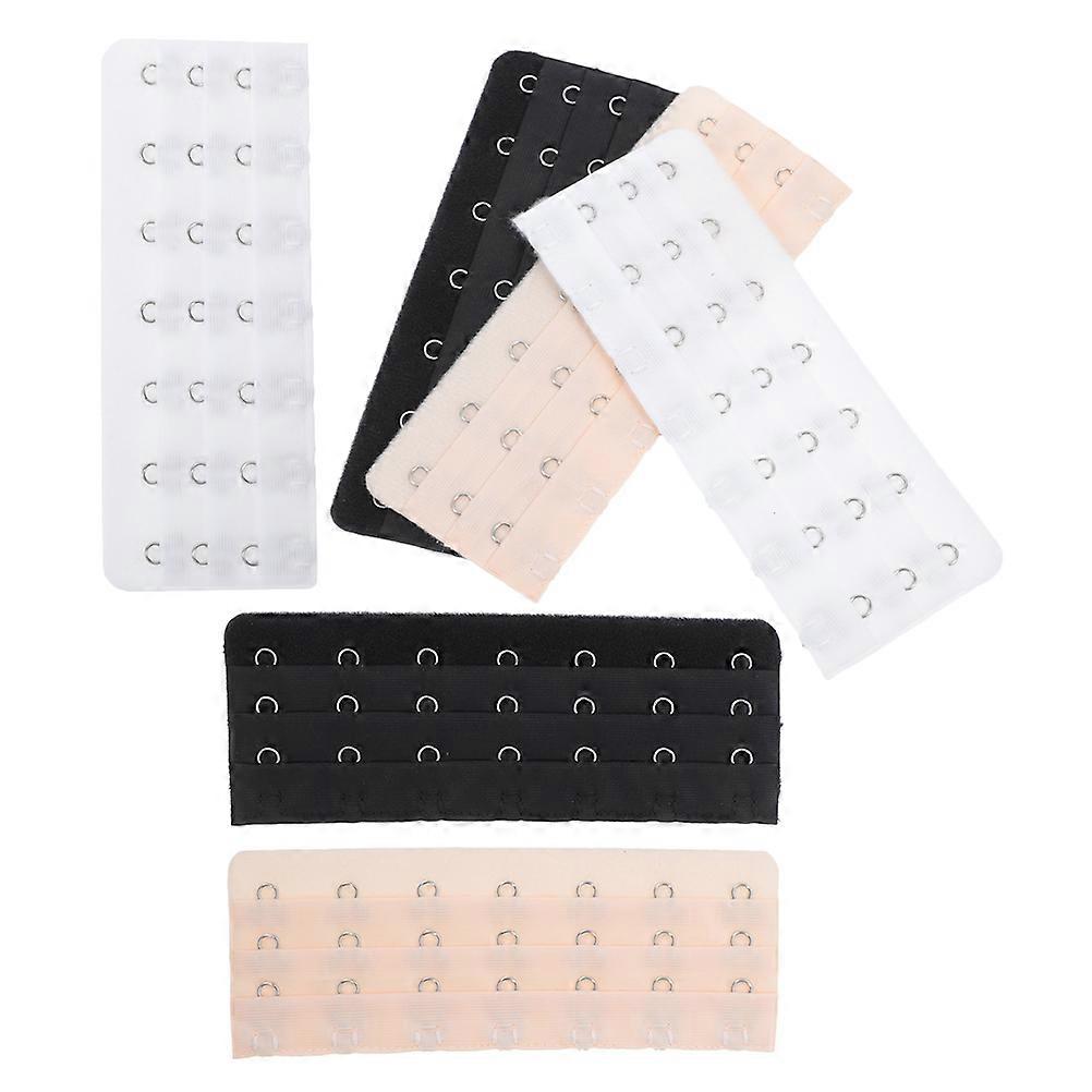 Stainless Steel Bra Strap Extender Bra Hooks for Replacement 6Pcs Assorted Color