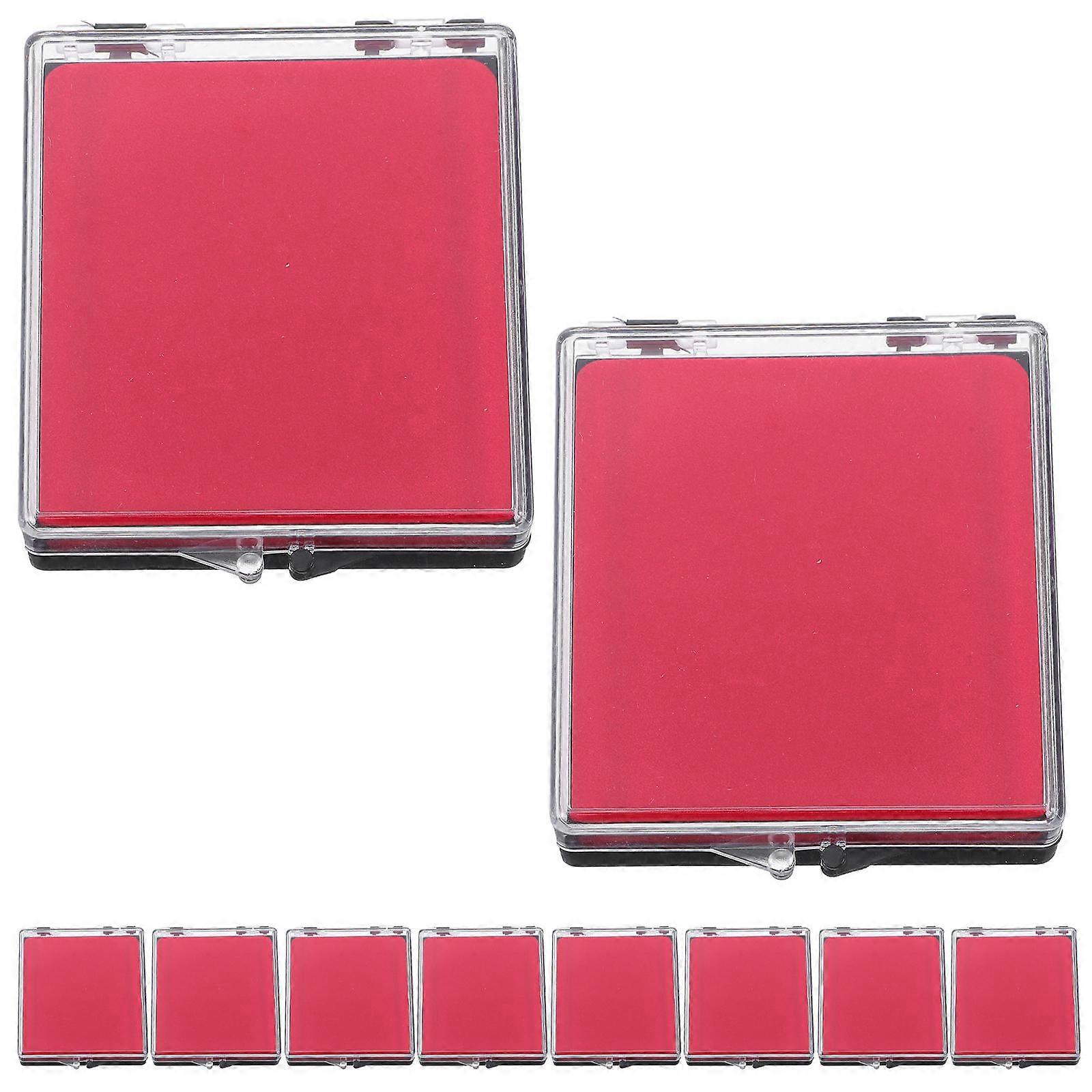 Medal Storage Box for Display 10Pcs Multi-Color Hinged Flip Design Case