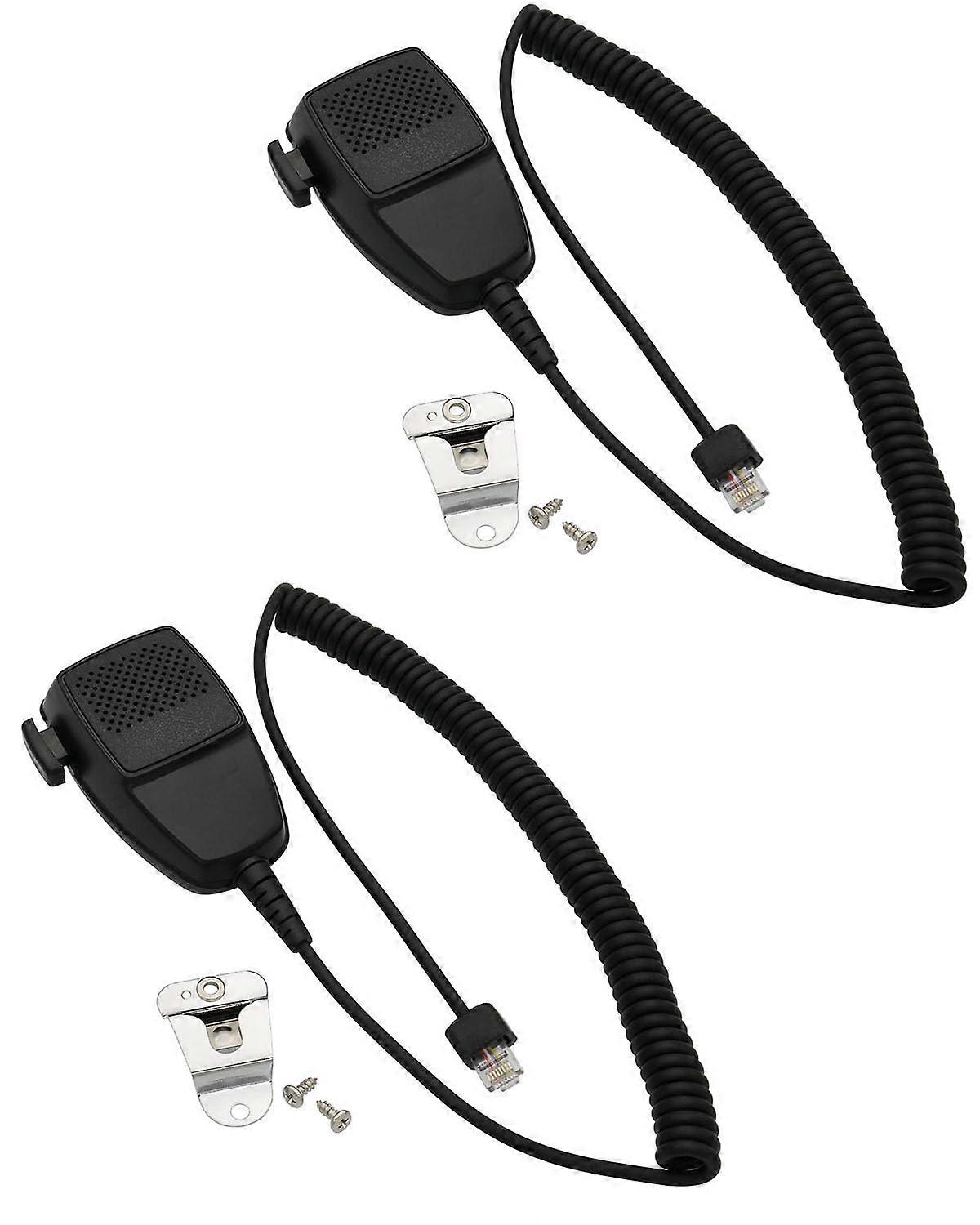 Compatible Handheld Microphone RJ45 8Pin Noise Cancelling Speaker Mic for Motorola CDM1250 CM300 GM300 Radios, 2 Pack