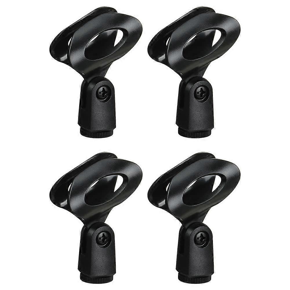 4Pack Universal Microphone Clip Holder with NonSlip Grip for Stage and Recording
