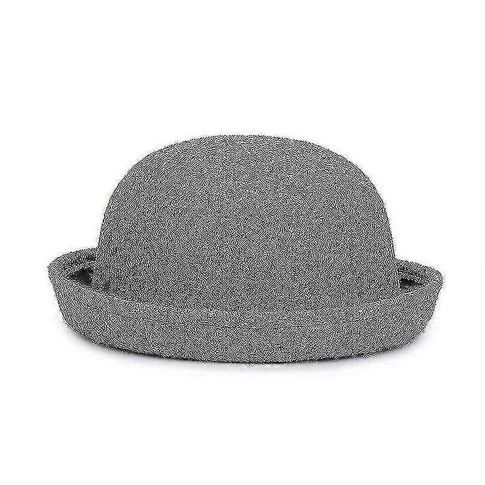 Women's Solid Color Wool Felt Bowler Hat, Adjustable Head Circumference