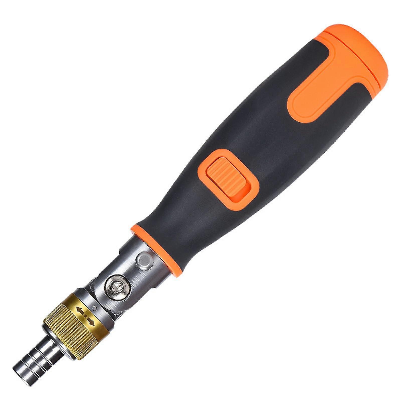 10 in 1 Ratcheting Screwdriver Set with Adjustable 90° Head, Magnetic Bits and Ergonomic Grip for Electronics