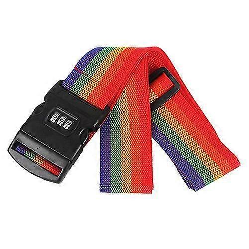 Luggage Suitcase Secure Belt Strap Coded Lock Safe Nylon Packing Belt Password