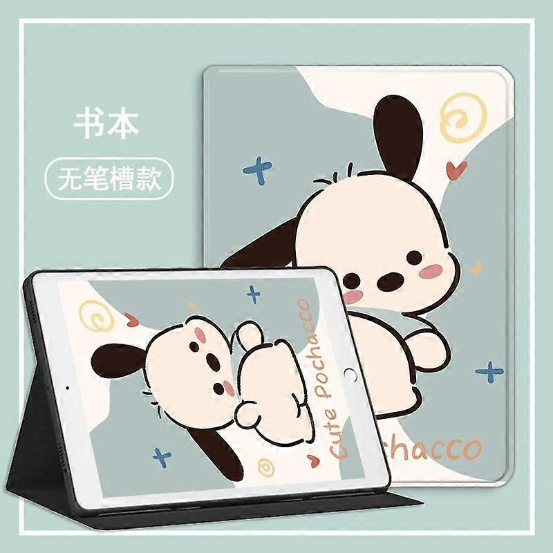 Capa estilosa para iPad Pro 2024 de 11 polegadas, compatível com livros, com estampa de cachorro Pacha.