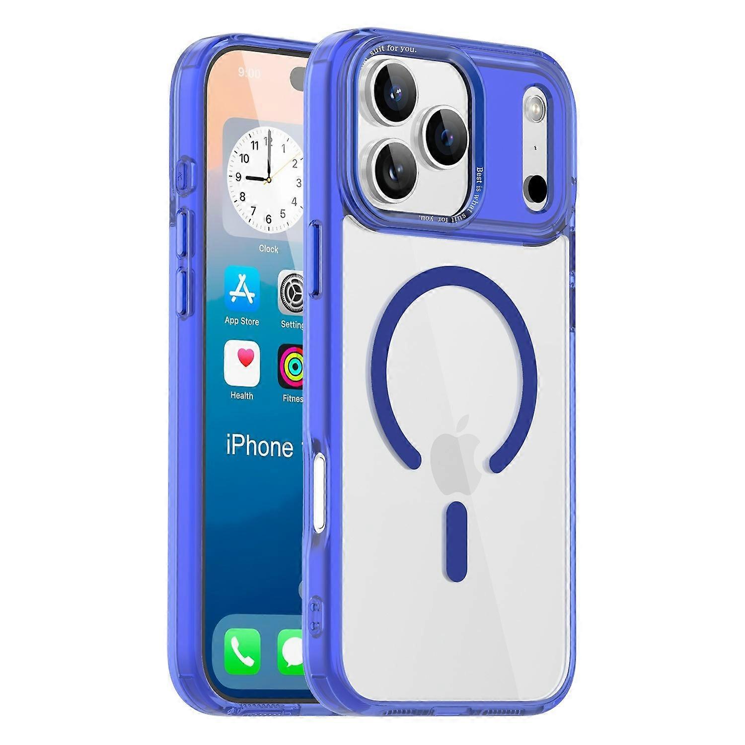 For iPhone 17 Pro Case Compatible with MagSafe TPU+PC Transparent Phone Cover