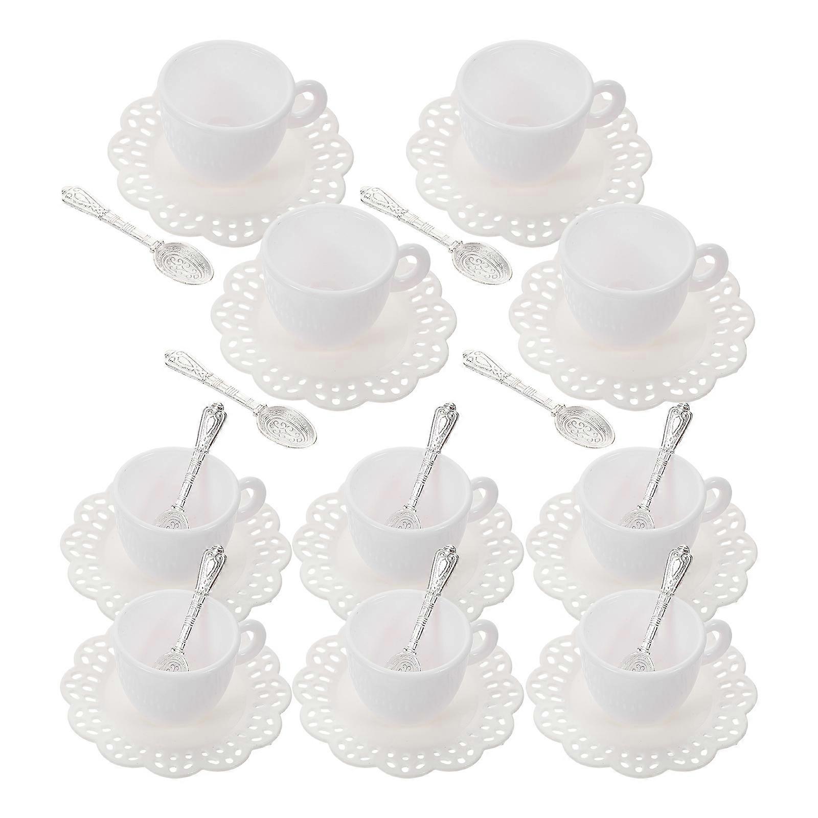 Simulation Coffee Cup Decor Mini Tableware Model For Parentchild Interaction And Miniature Scenes 10Set