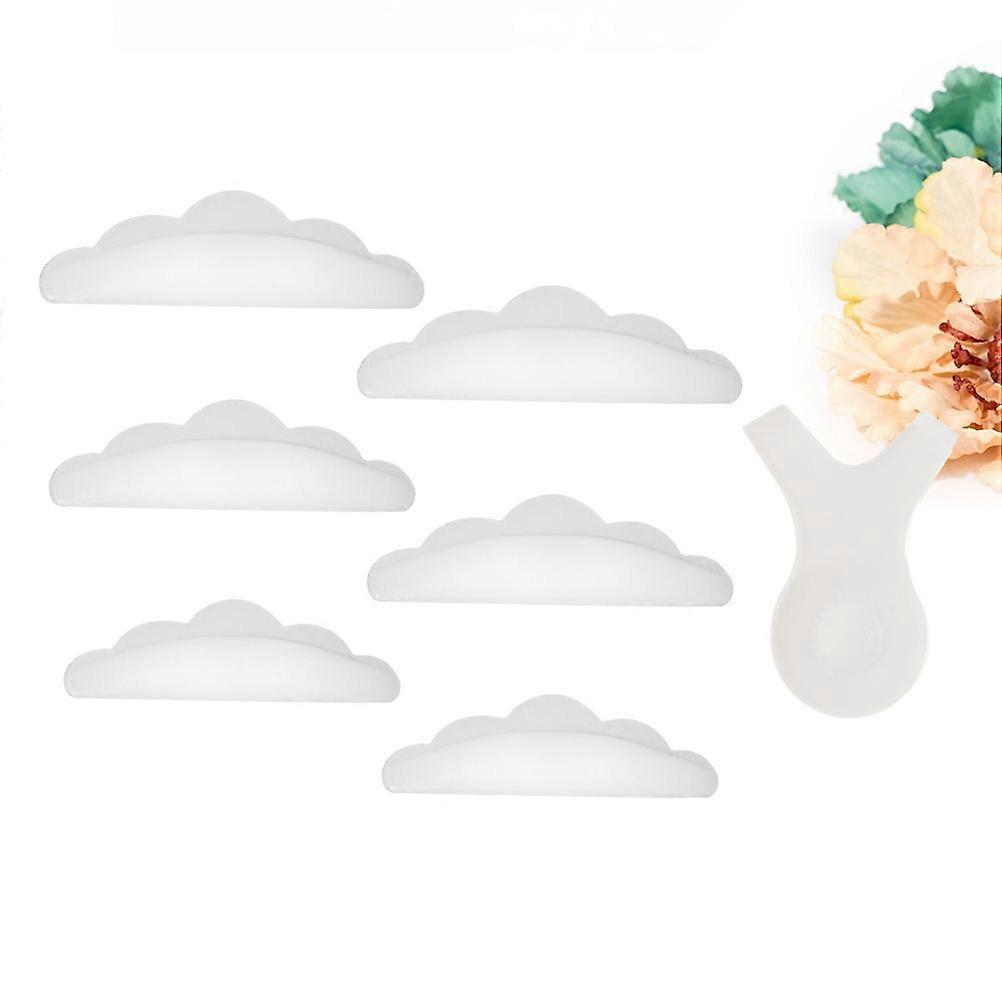 Siliconen pads voor wimperpermanent, 3 paar, wit