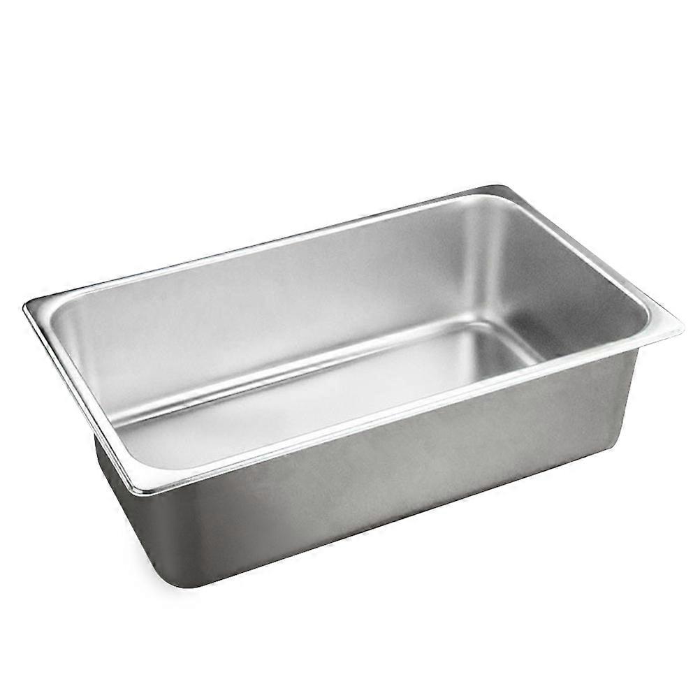 Smørholder i rustfrit stål til smøropbevaring. Sølv letvægtsdesign.