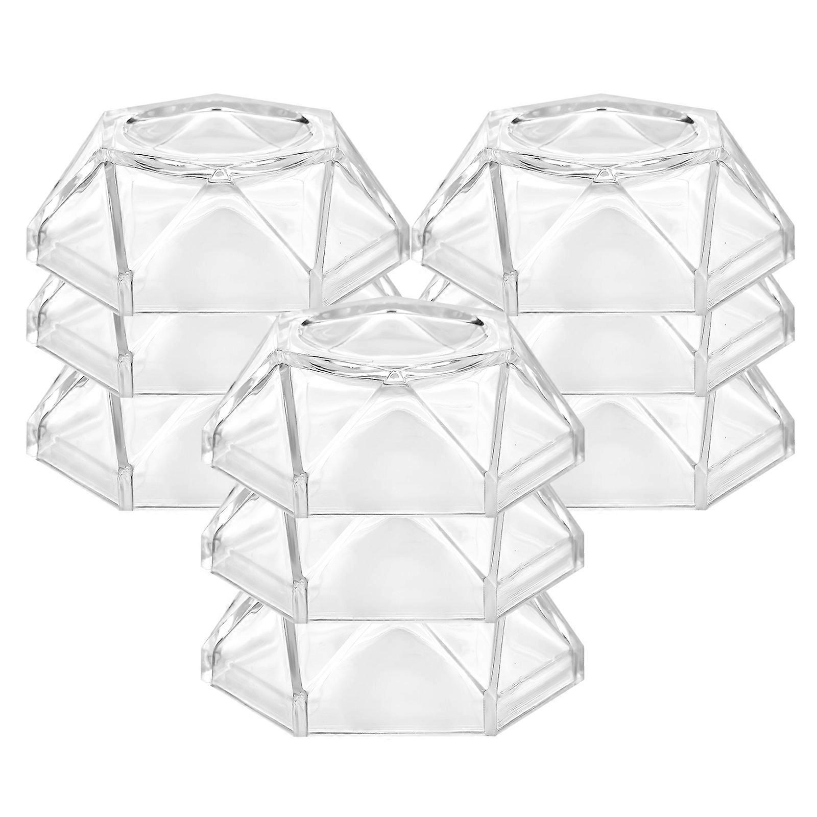 Crystal Ball Platform Clear Decorative Sphere Stand for Displaying 10Pcs