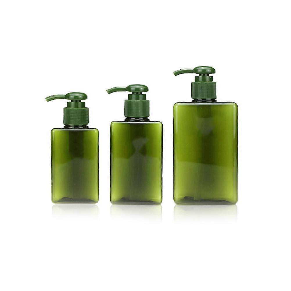 Shampoo Container Pump Bottle for Holding Soap 450Ml Green Refillable Dispenser