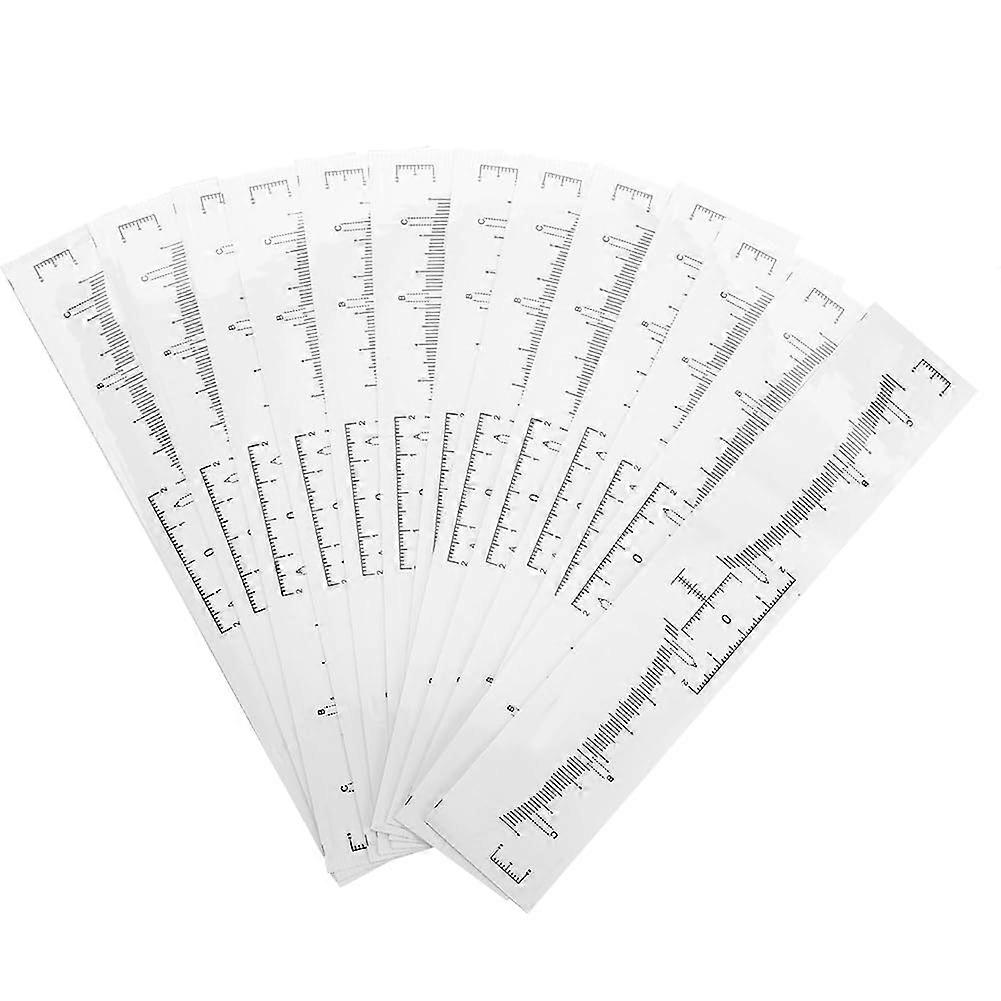 Eyebrow Ruler and Stencil 50pcs Disposable Stickers for Precise Brow Shaping and Mapping