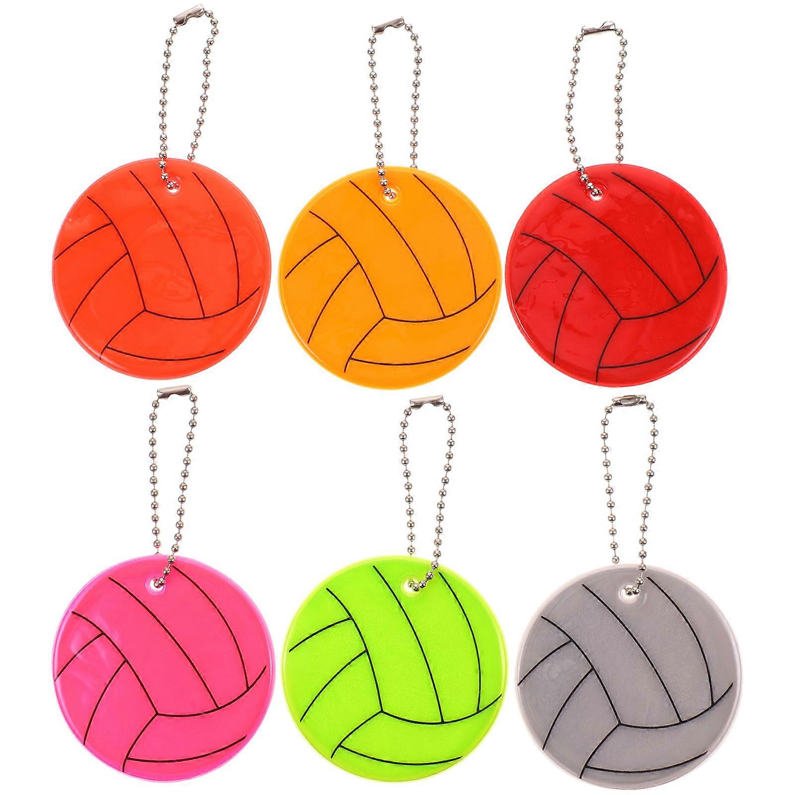 Reflective Bicycles Keychains For Night Riding Assorted Color Practical Design Safety 24Pcs