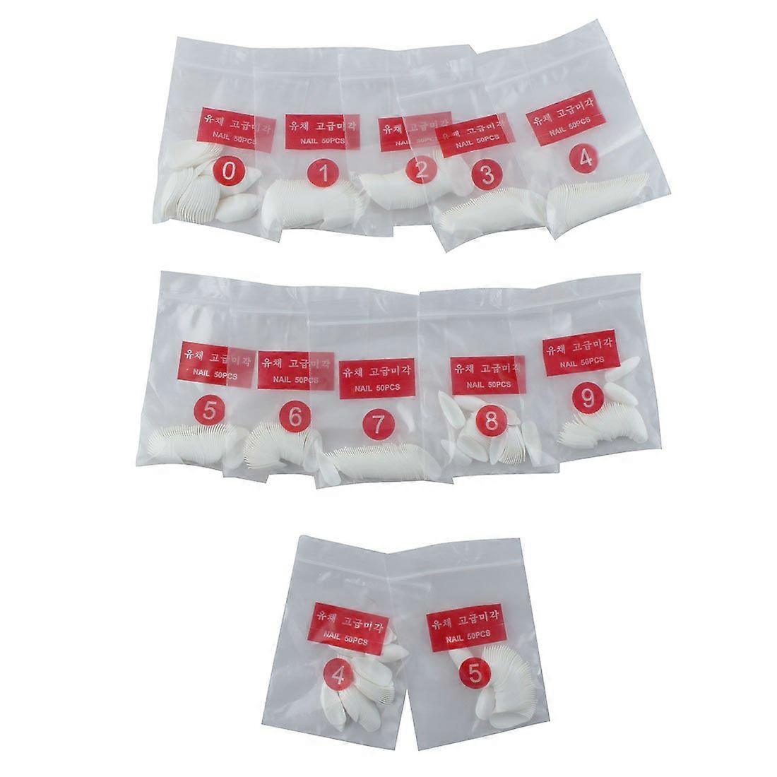 Professional White Nail Tips 600pcs for Acrylic Nails, Multiple Sizes, Smooth Salon Quality