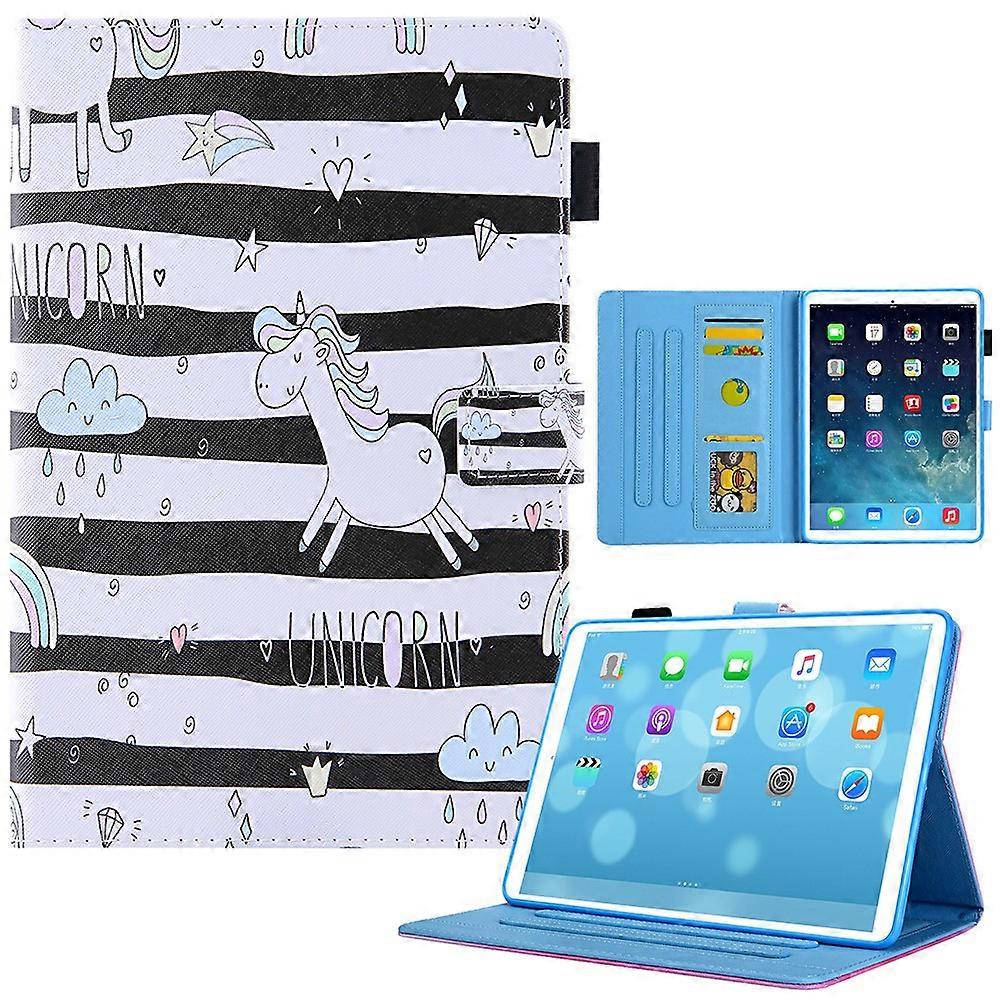 Stand Cross Texture Pattern Printing Leather Case with Auto Wake/Sleep for iPad mini (2024)/mini (20