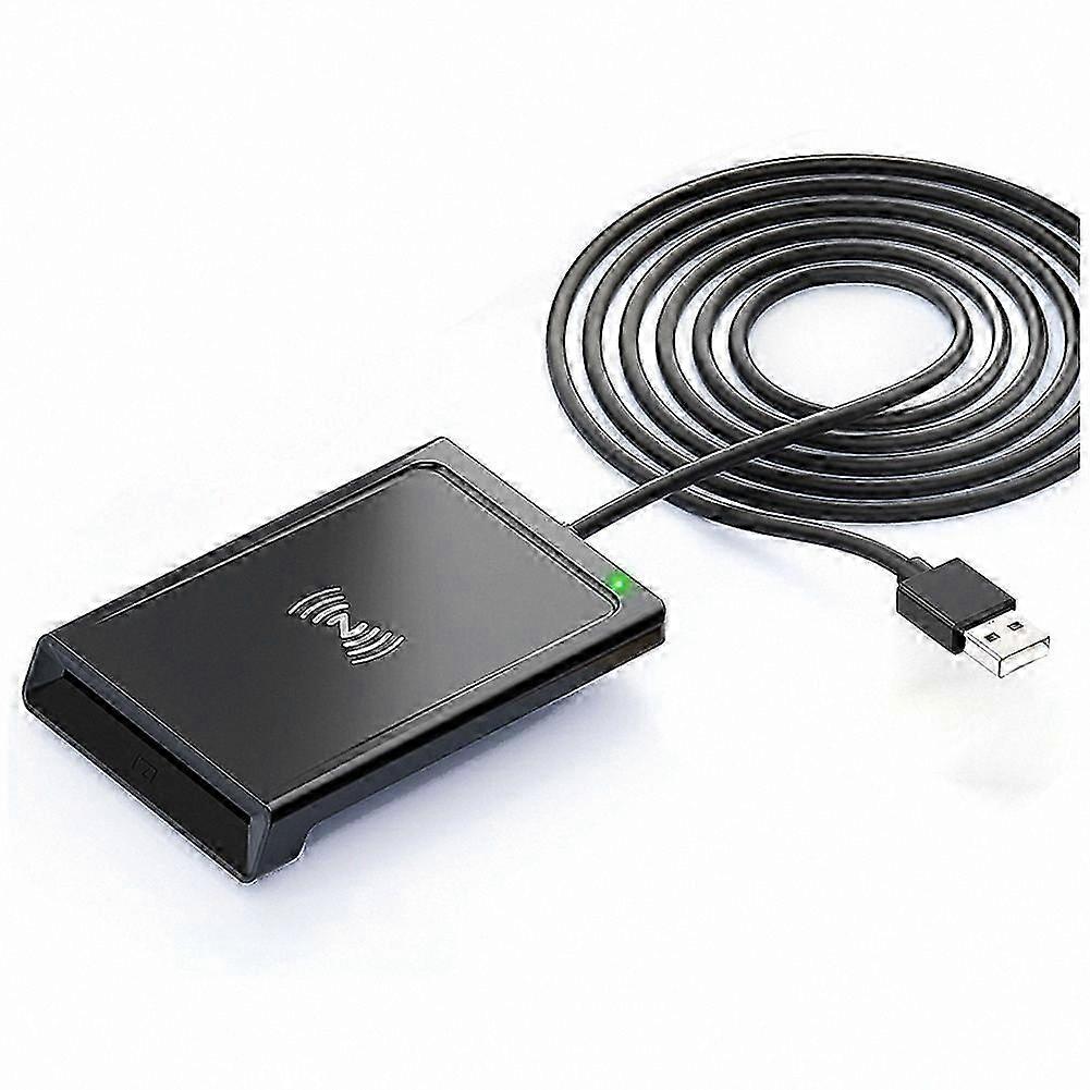 2-in-1 Contact & NFC Smart Card Reader, PC-Linked Dual-Interface Card Reader/Writer, PCSC Compatible