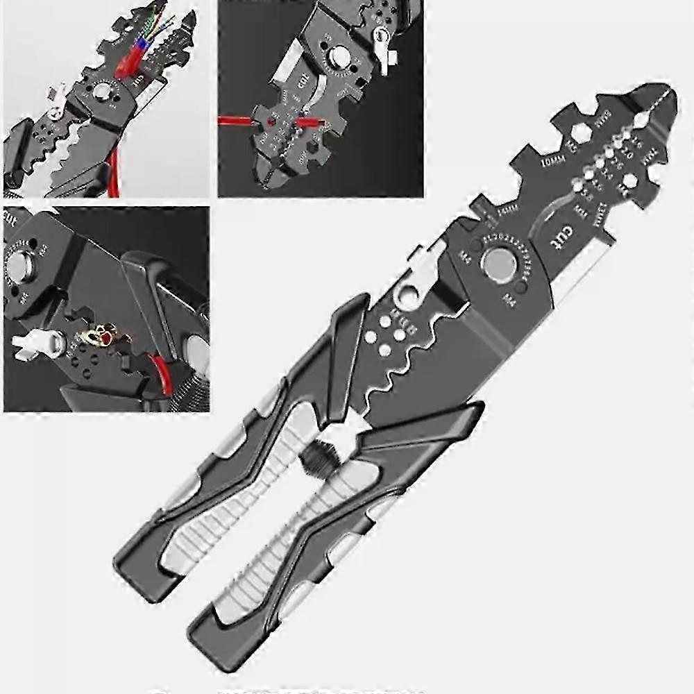 25-in-1 Multifunctional Wire Stripper Crimper Cable Cutter Pliers