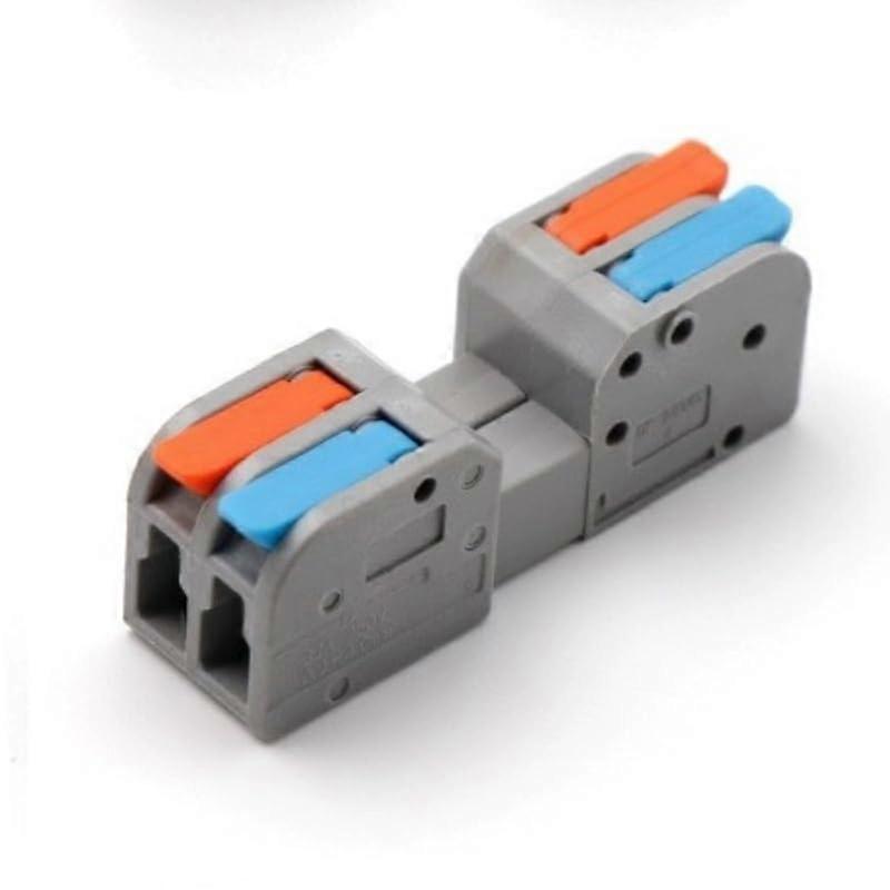 10PCS Quick Wire Connectors PushIn Compact Electrical Terminal Blocks for Secure Wiring DF2604D2