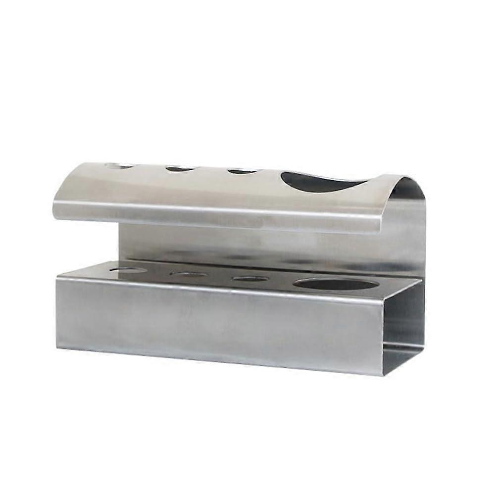 Stainless Steel Wall Mounted Toothbrush Holder, Punch Toothpaste Organizer with Separate Shelf