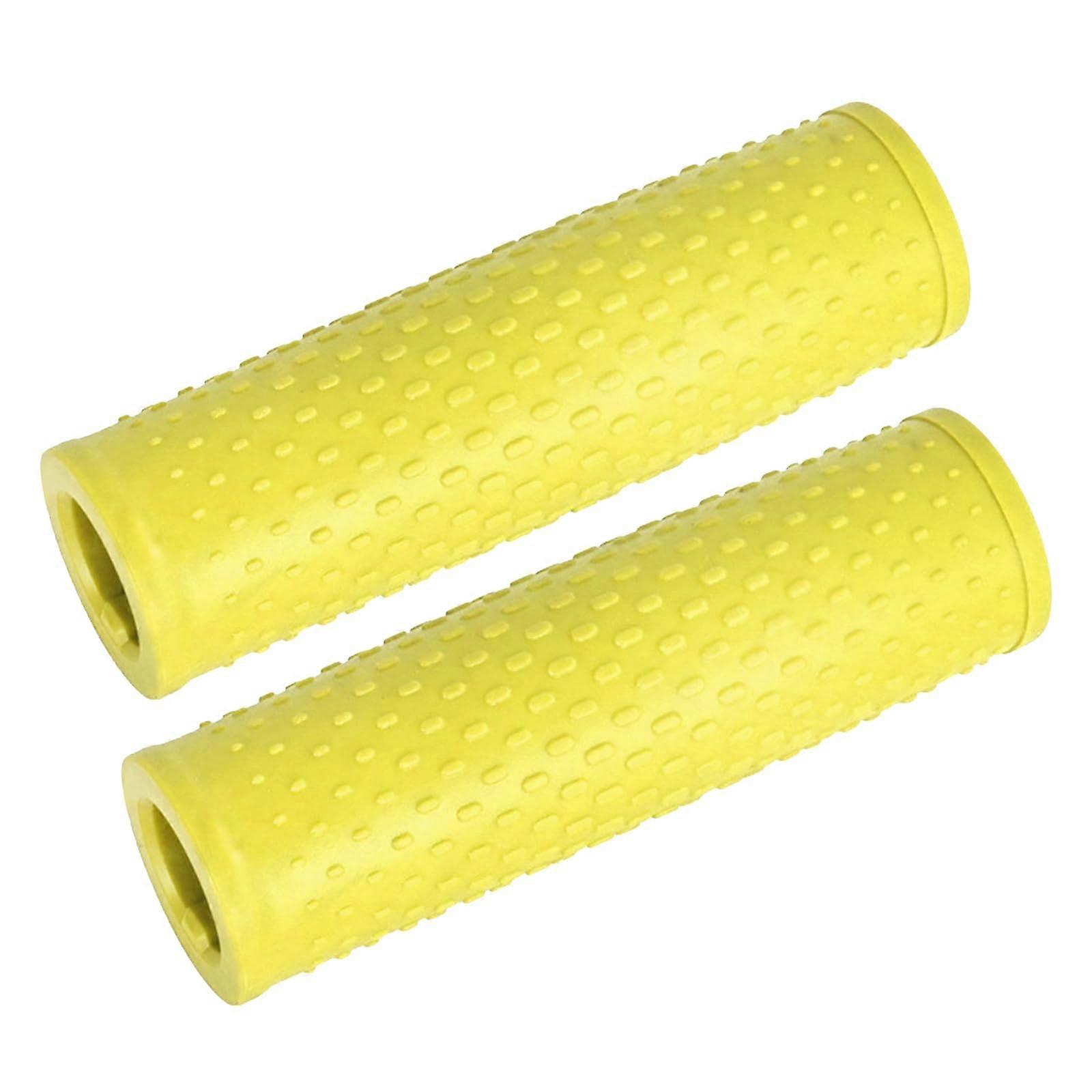 NonSlip Electric Scooter Handlebar Grip with Ergonomic Rubber Design, Yellow Replacement