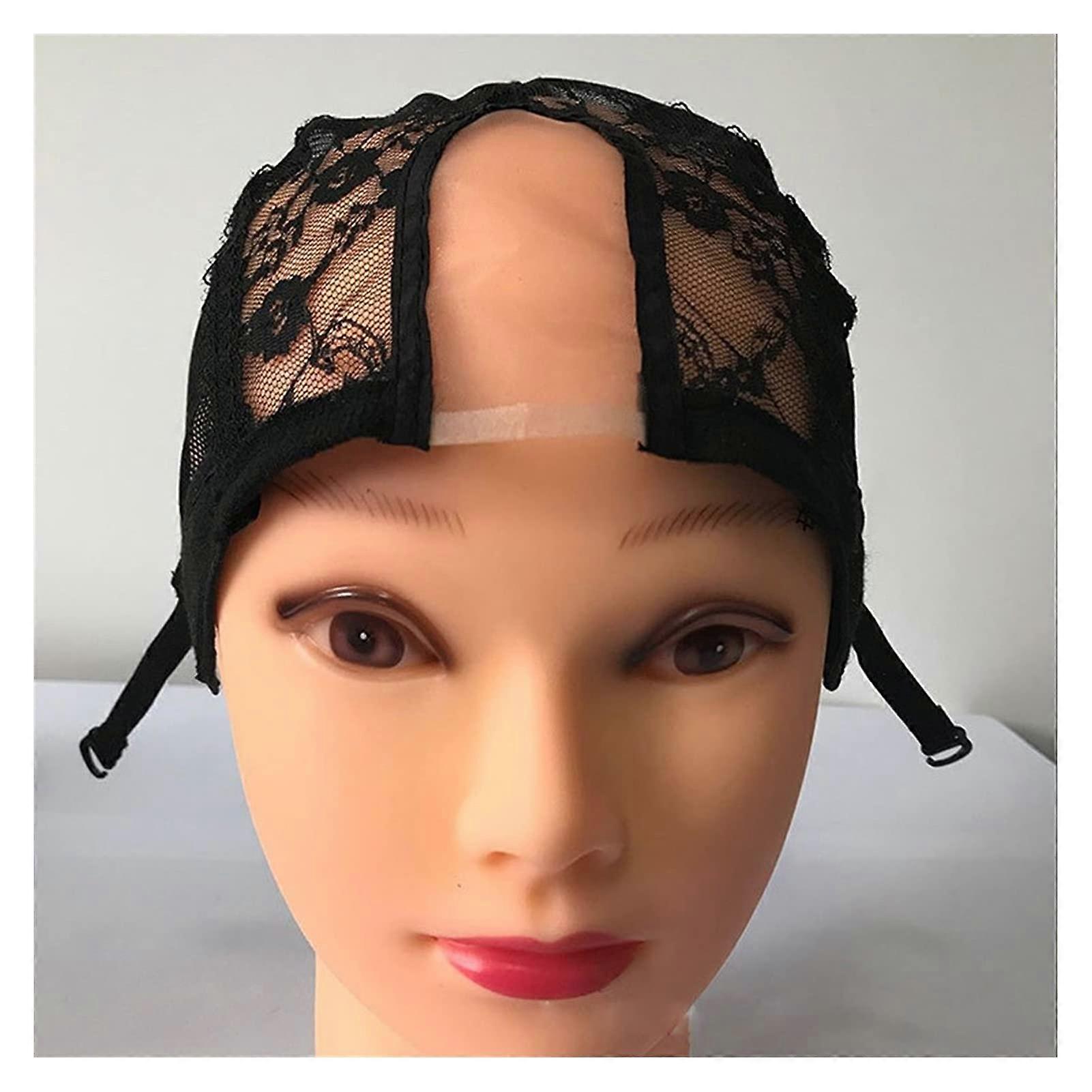 Lace Front Wig Cap with Adjustable Strap, Glue Secure Fit, Breathable Stretch Fabric