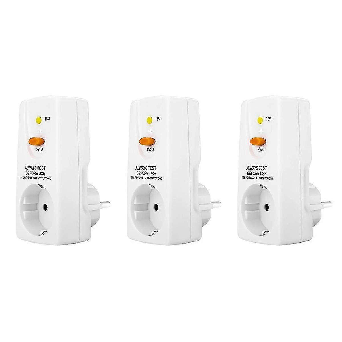 16A Gfci Leakage Protection Plug Socket Home Circuit Breaker EU Plug