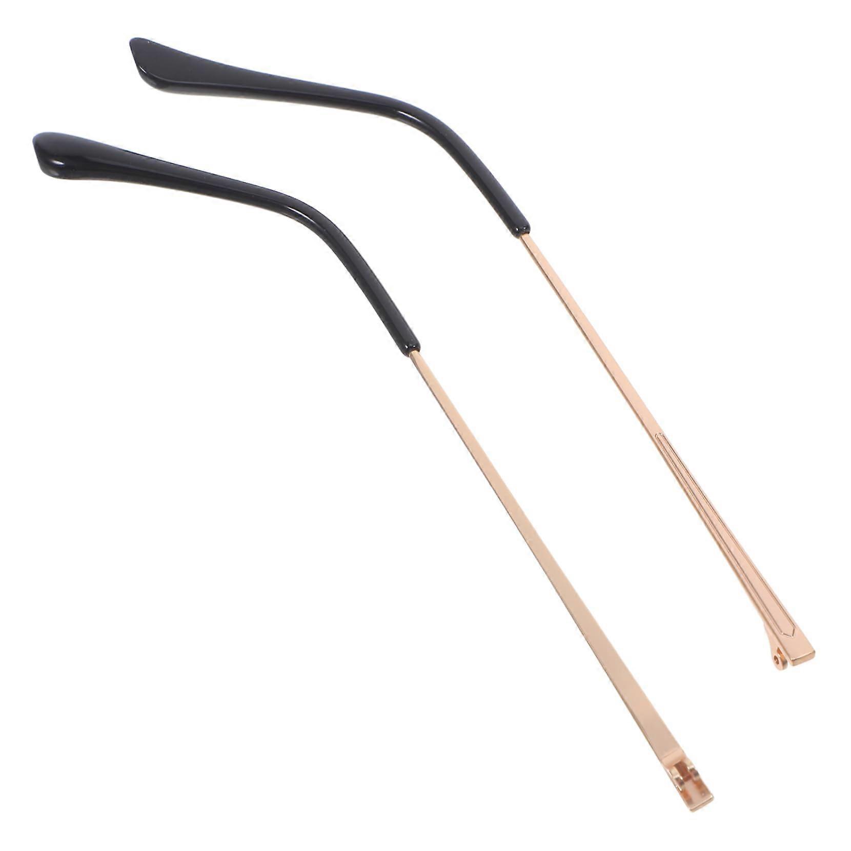 Gold Metal Eyeglass Temple Replacement Arms with Secure DoubleThreaded Fit and Durable Finish