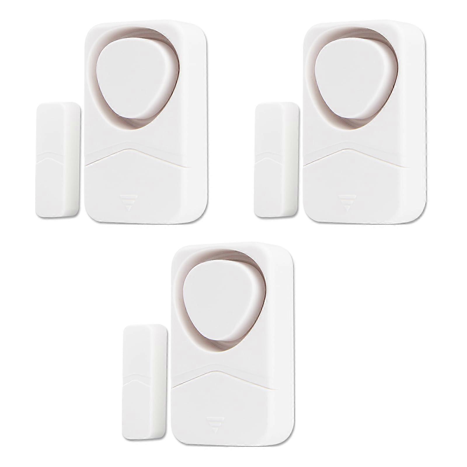 Door and Window Alarm 3 Pack, 110dB Loud Magnetic Sensor with 4 Modes for Home Security