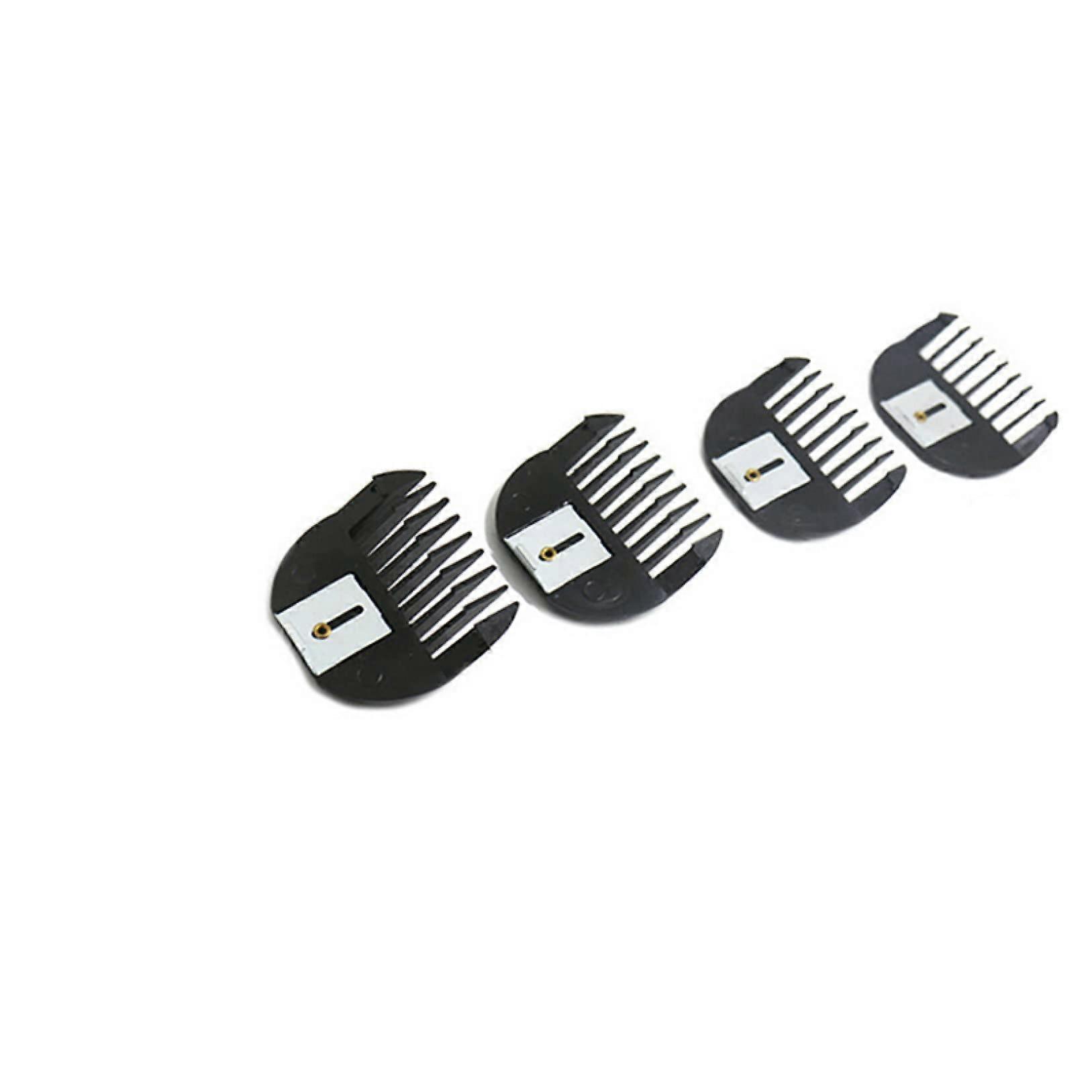 Hair Clipper Guards 4 Piece DualLength Guide Comb Set Compatible with Most Clippers Black