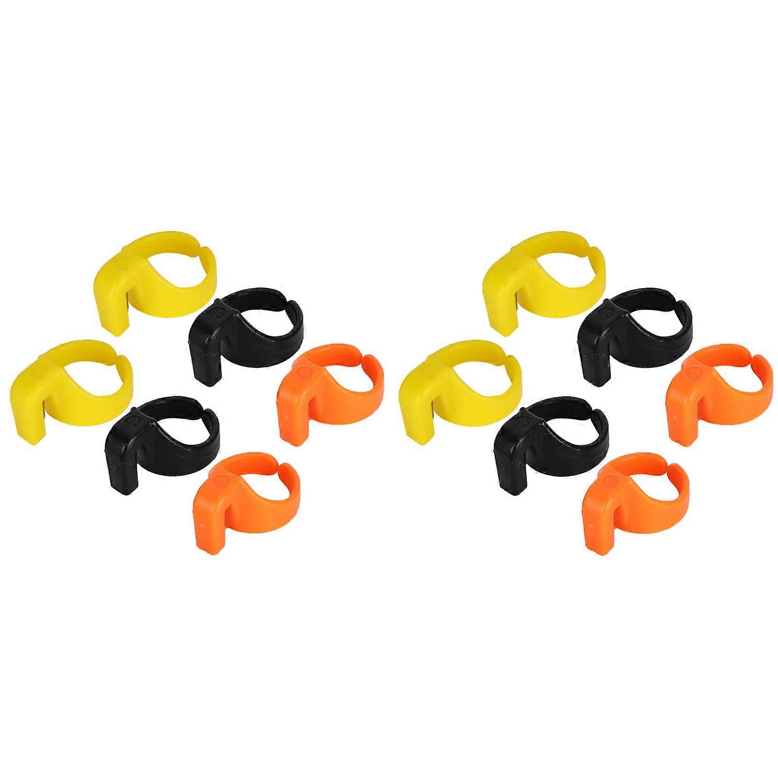 Sewing Thread Cutter Ring Set with Sharp SK5 Blade for Yarn, Textile and DIY Crafts, 12pcs