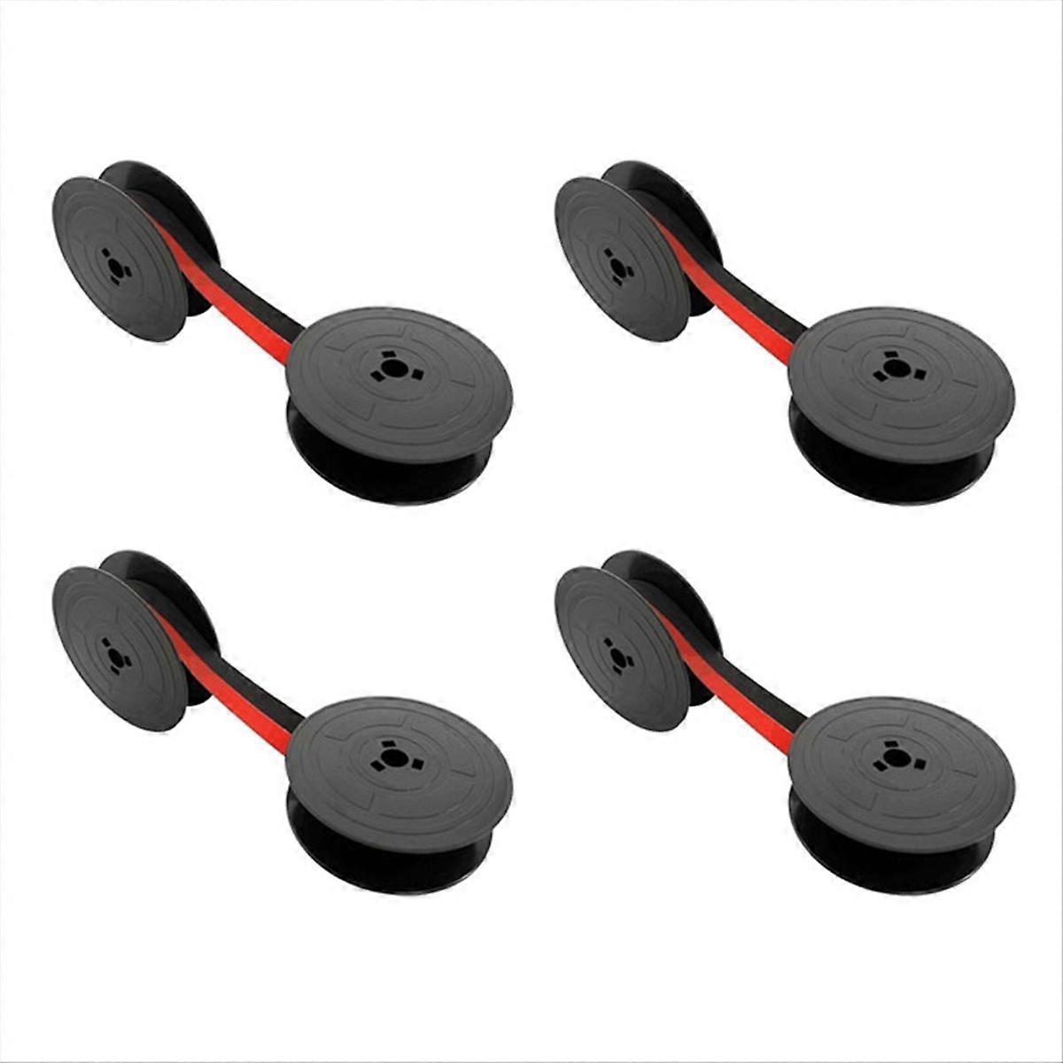 4Pcs GR4 Typewriter Ribbon Typewriter Ribbon (Black & Red)